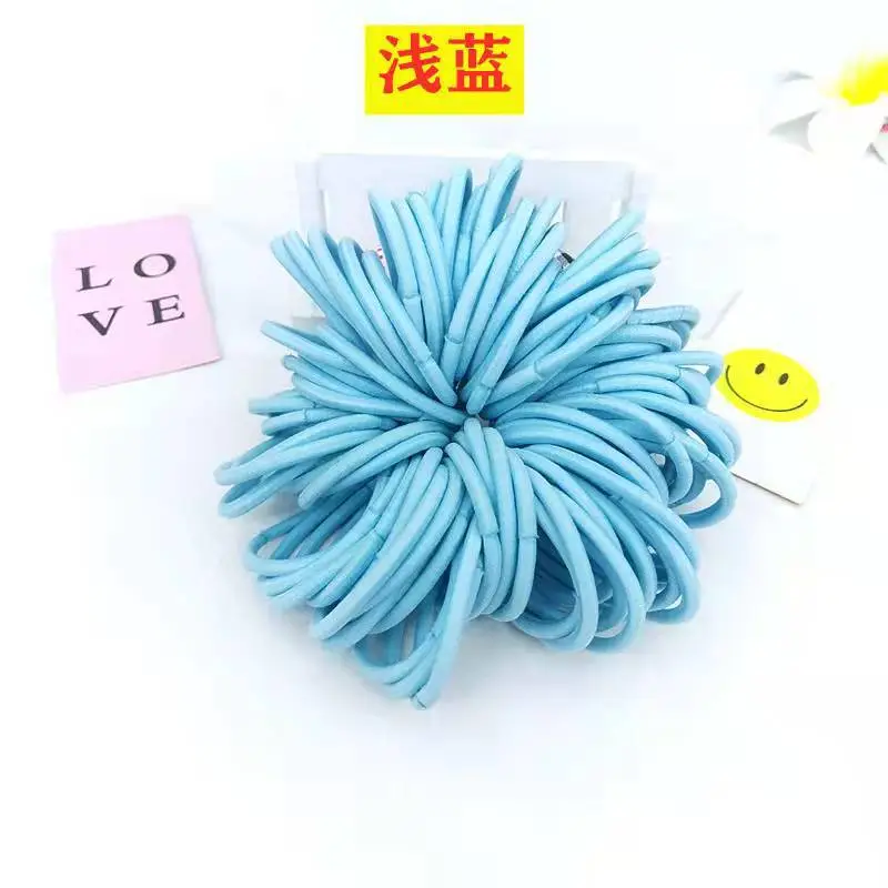 Yellow 04mm High Elastic Hair Rope Band - Image 12
