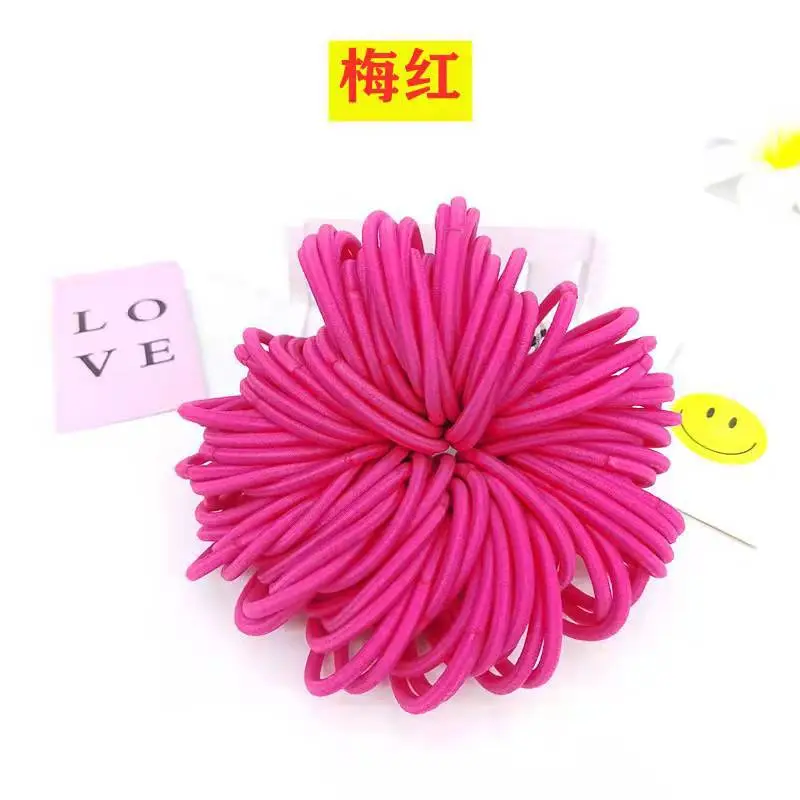 Yellow 04mm High Elastic Hair Rope Band - Image 13