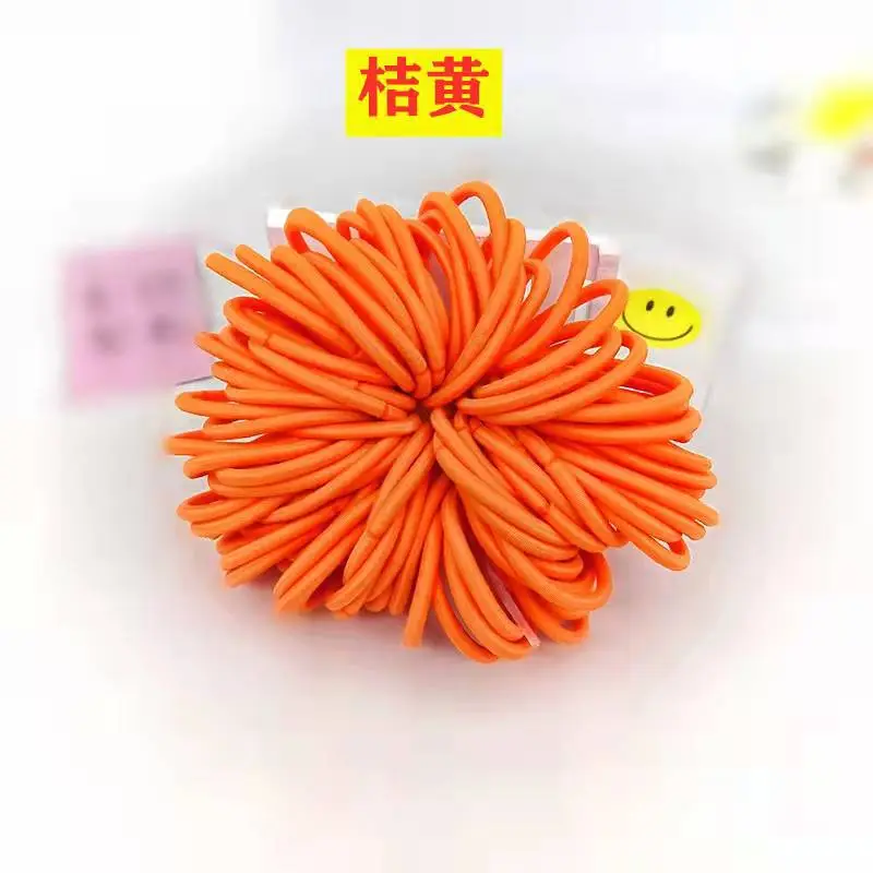 Yellow 04mm High Elastic Hair Rope Band - Image 14