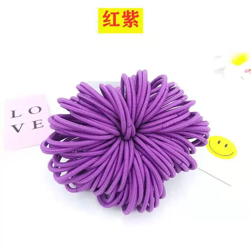 Yellow 04mm High Elastic Hair Rope Band - Image 15