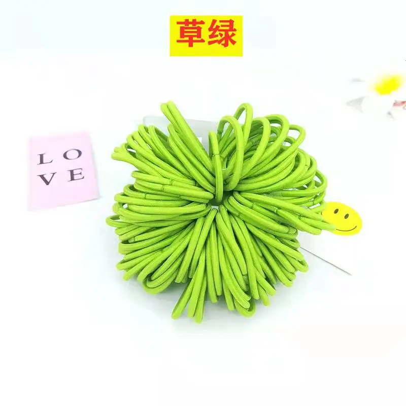 Yellow 04mm High Elastic Hair Rope Band - Image 16