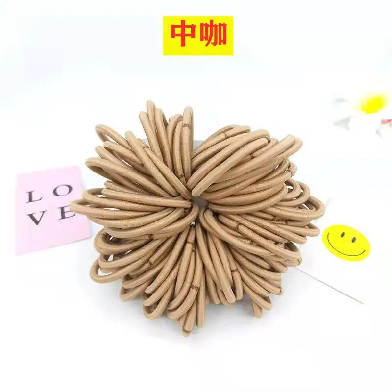 Yellow 04mm High Elastic Hair Rope Band - Image 18