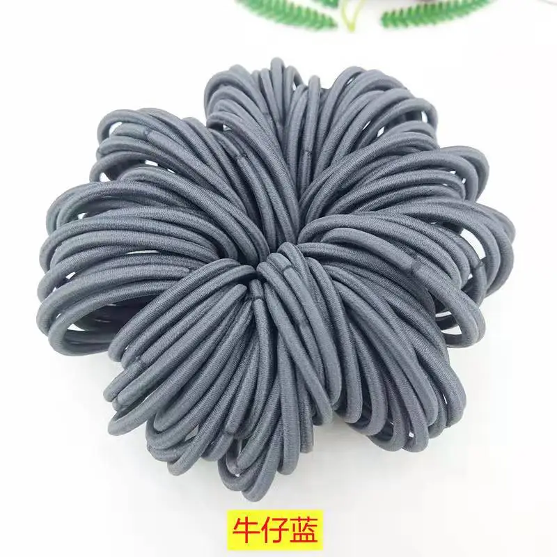 Yellow 04mm High Elastic Hair Rope Band - Image 2
