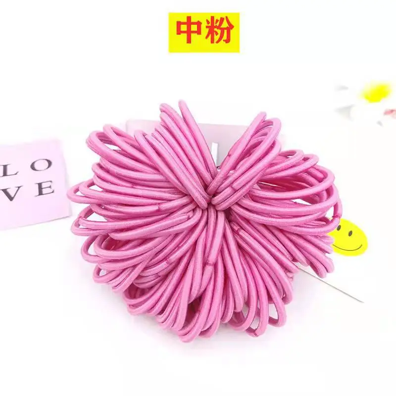 Yellow 04mm High Elastic Hair Rope Band - Image 5