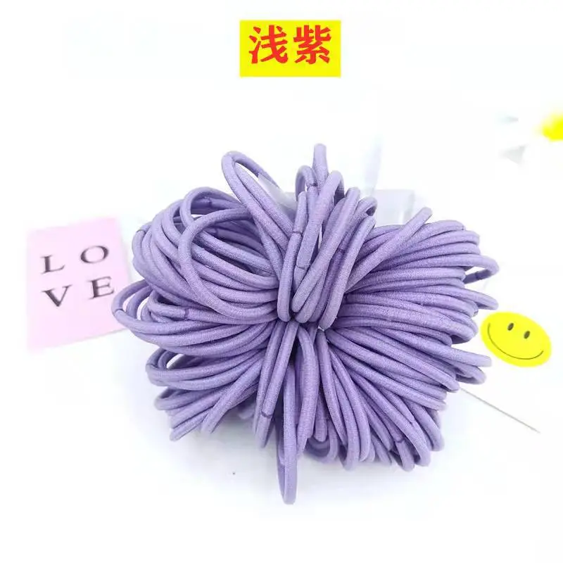 Yellow 04mm High Elastic Hair Rope Band - Image 6