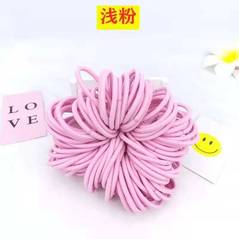 Yellow 04mm High Elastic Hair Rope Band - Image 7