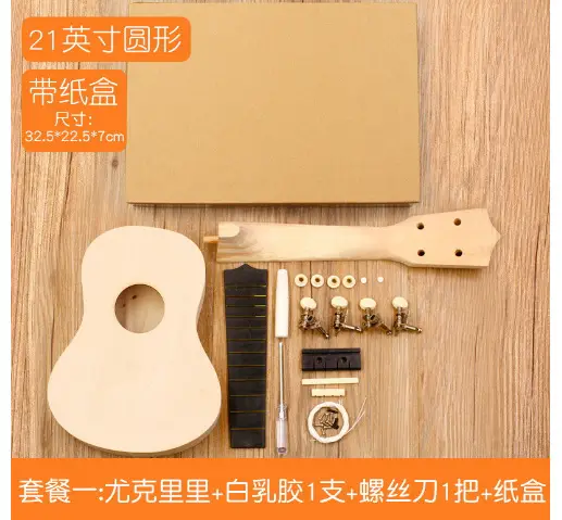 Kids Ukulele DIY Wooden Painted Musical Instrument - Image 13