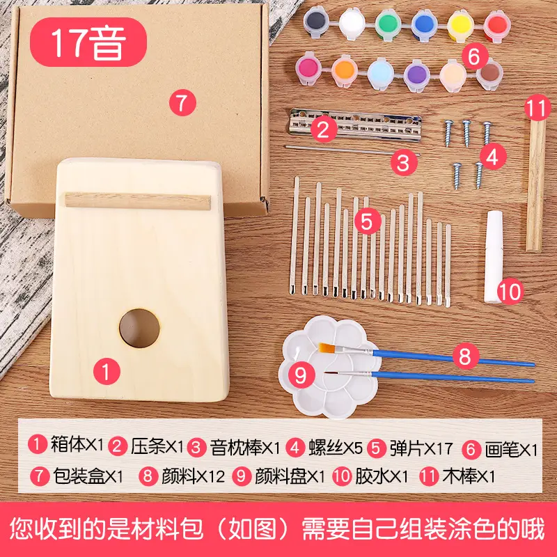 Kids Ukulele DIY Wooden Painted Musical Instrument - Image 19