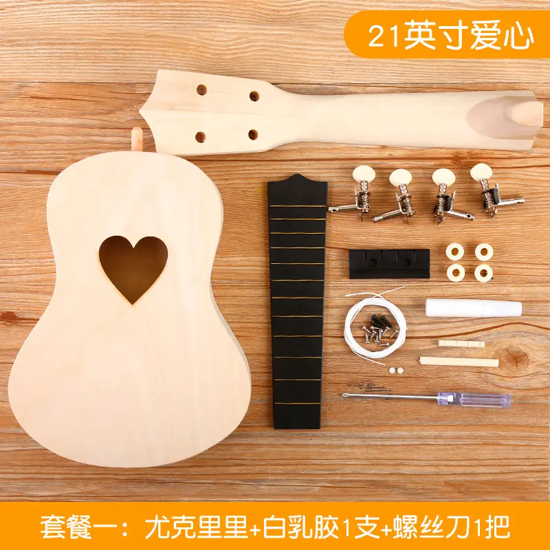 Kids Ukulele DIY Wooden Painted Musical Instrument - Image 5