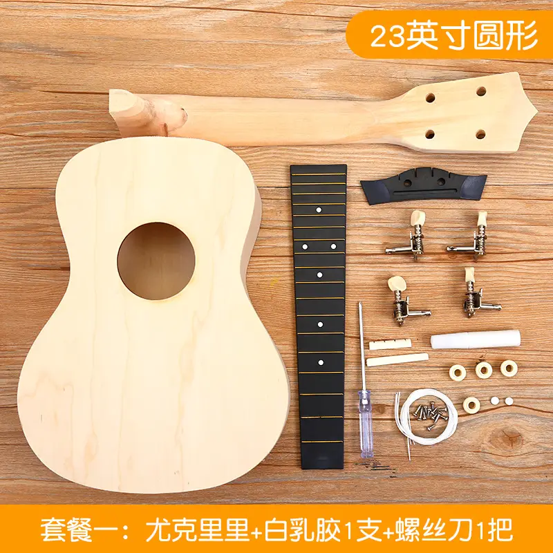 Kids Ukulele DIY Wooden Painted Musical Instrument - Image 9