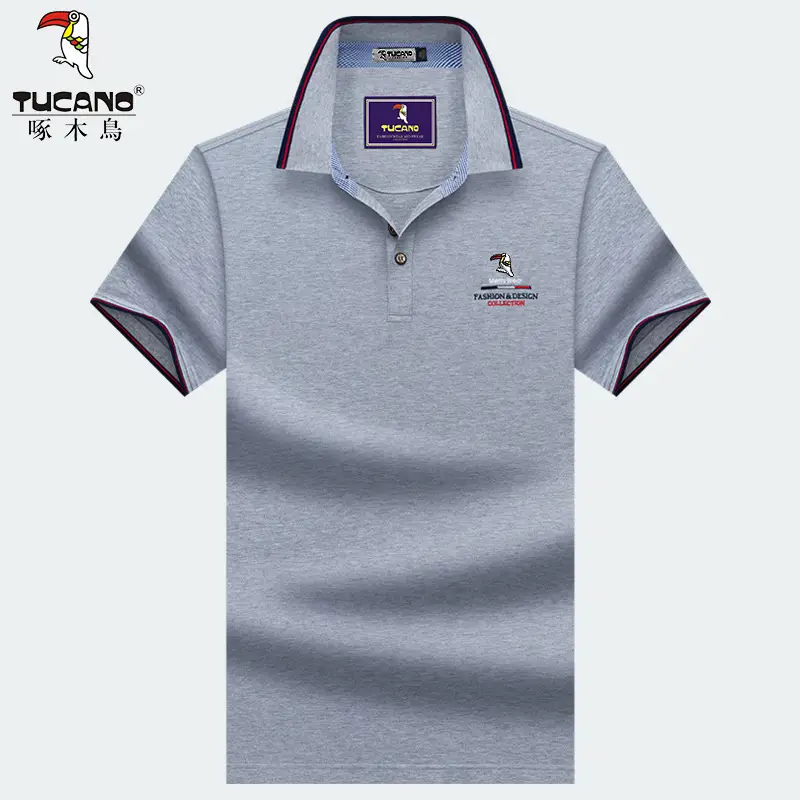 Men's Woodpecker Polo Shirt Olive Green Short Sleeve - Image 6