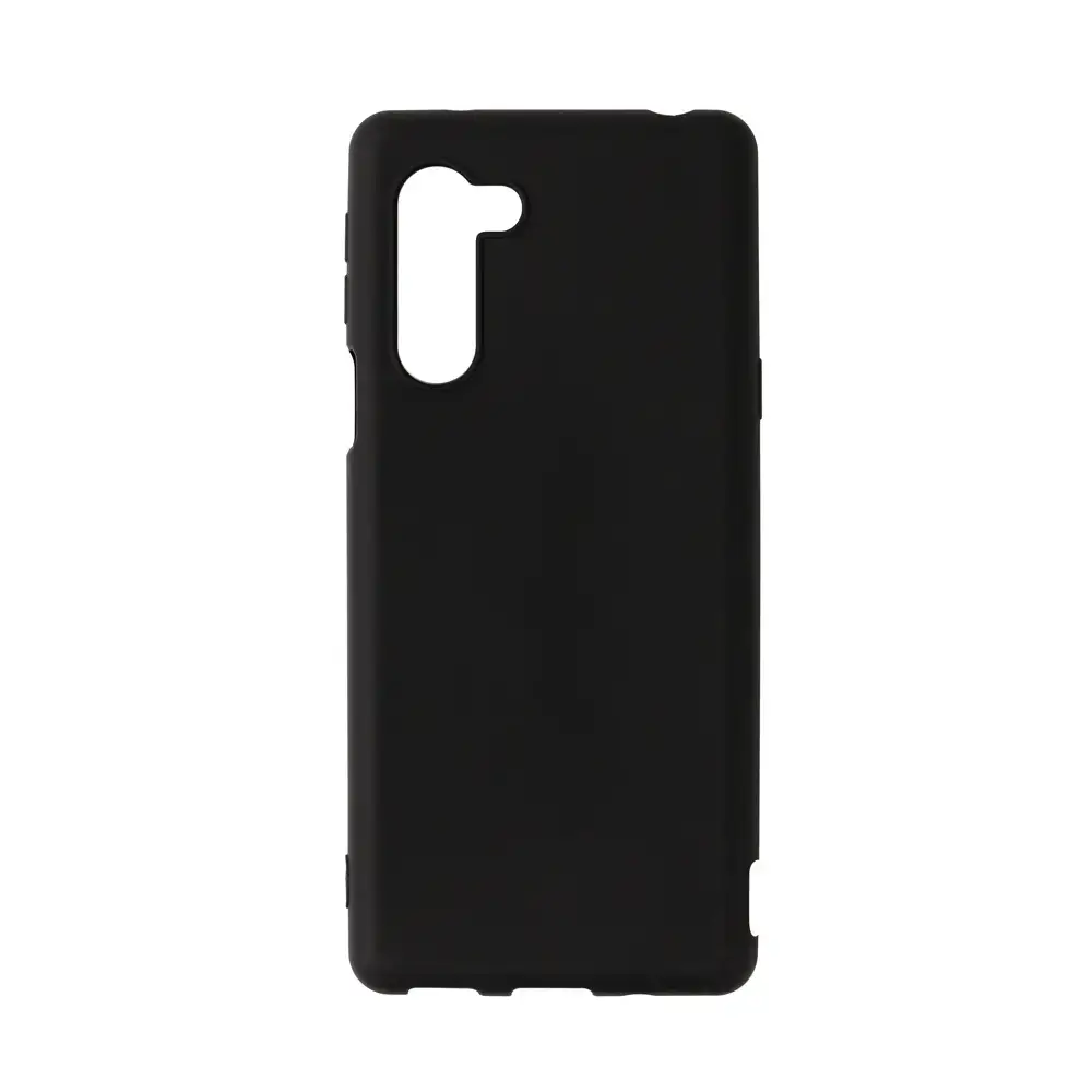 Matte Tpu Leather Phone Case Black Solid Color — feature 7