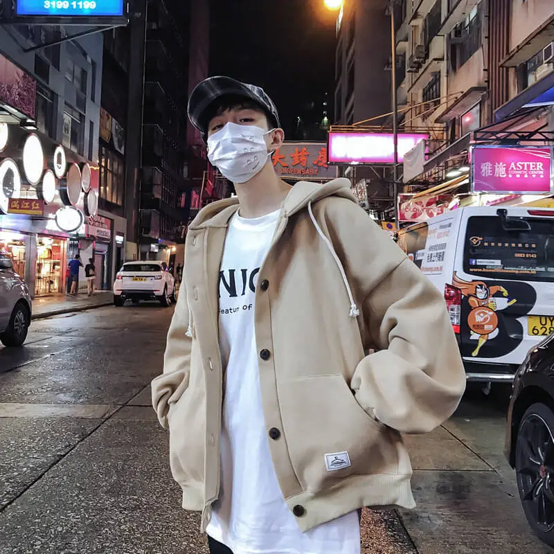 Men's 2020 Velvet Jacket Warm Loose Handsome Sports Jacket - Image 6
