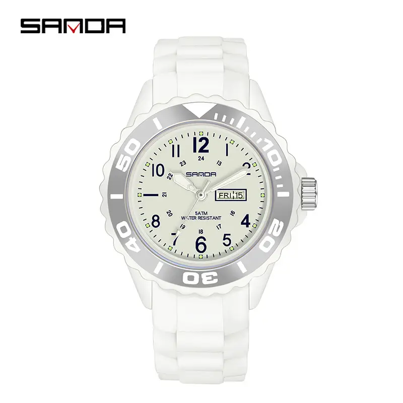 Sanda Green Quartz Casual Watch Double Display - Image 19