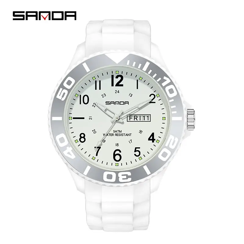 Sanda Green Quartz Casual Watch Double Display - Image 10