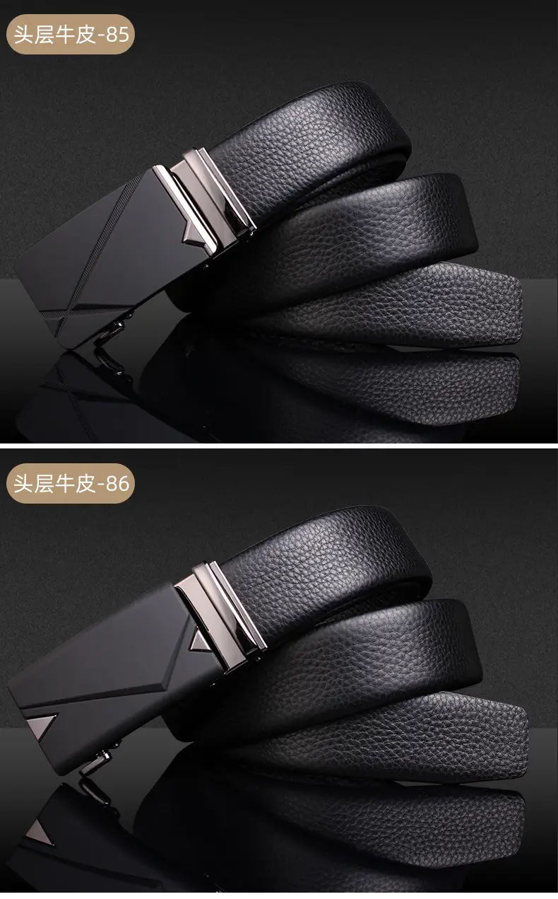 Genuine Leather Belt for Men with Automatic Buckle — feature 15