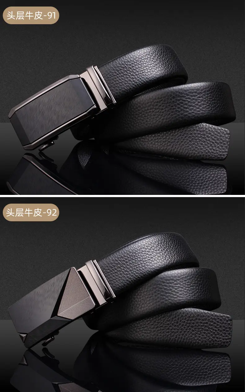 Genuine Leather Belt for Men with Automatic Buckle — feature 18