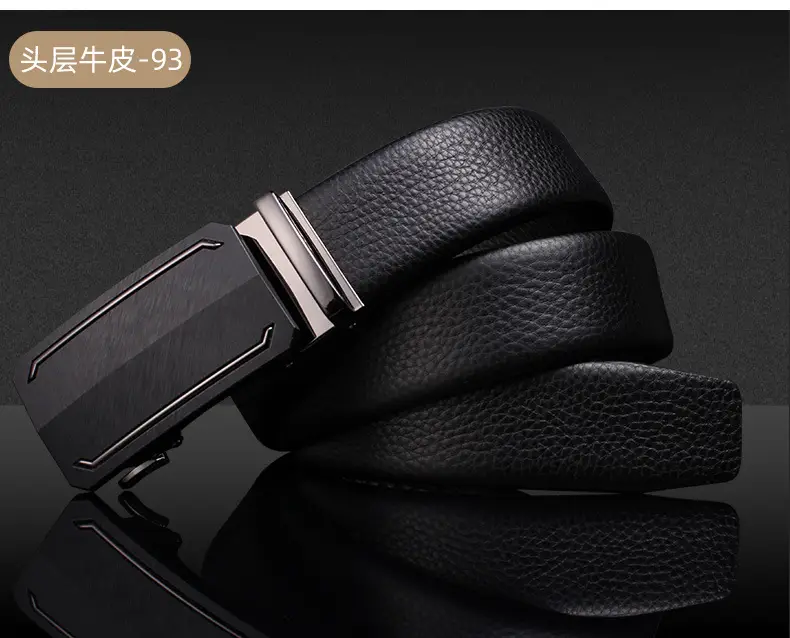 Genuine Leather Belt for Men with Automatic Buckle — feature 19
