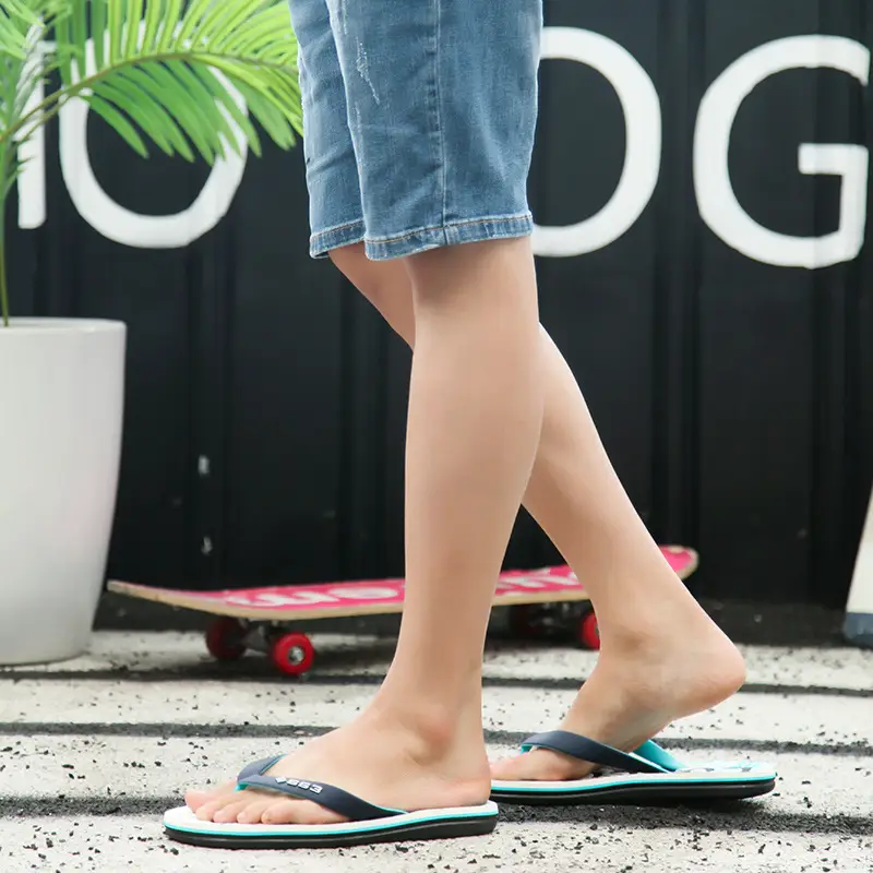 Men's Printed Flip-Flops Summer Beach Slippers