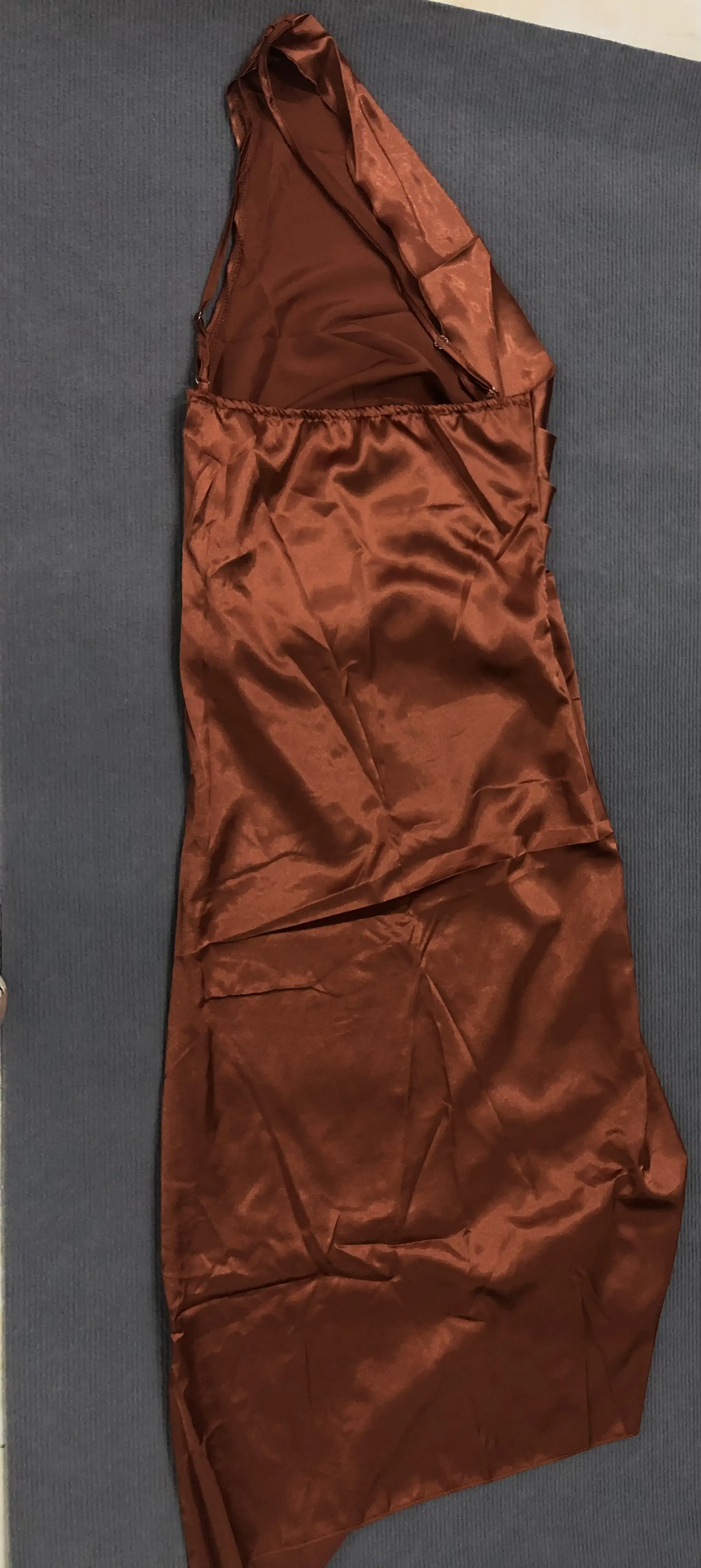 2025 Satin Slim Fit Satin Dress Red — feature 9