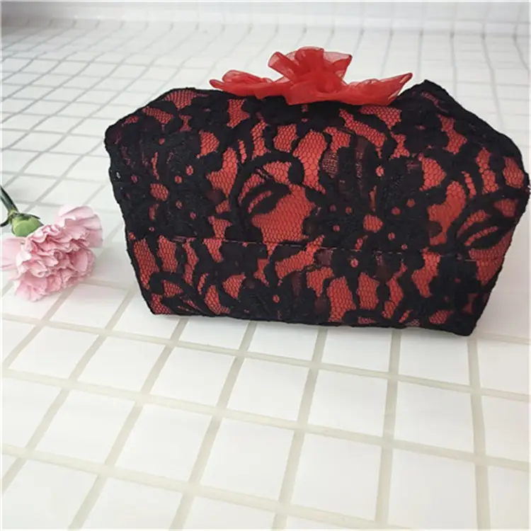 Women's Red Lace Mobile Phone Bag for Gifting - Image 7