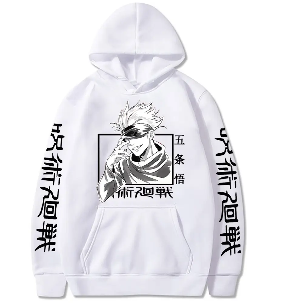 Men White Crossbox Hoodie with Spell Return Graphic - Image 7