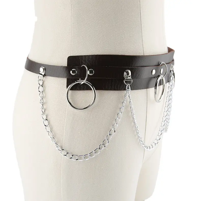 Dark Chain Punk Belt for Women Hip Hop Gothic Style