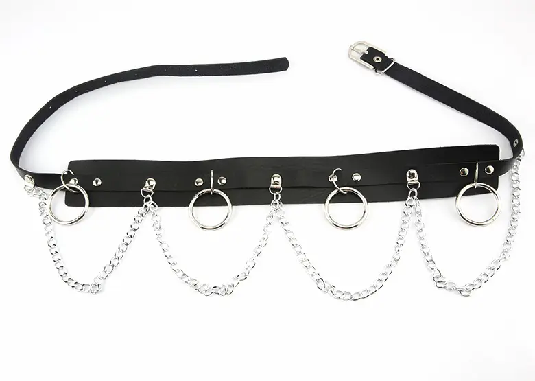 Dark Chain Punk Belt for Women Hip Hop Gothic Style