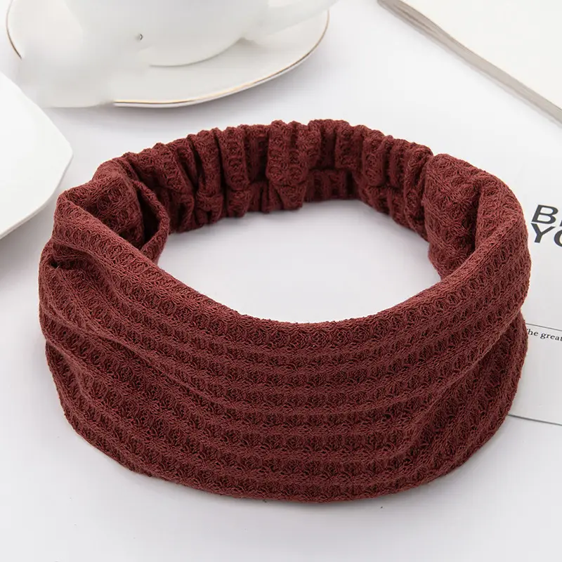 Warm Brown Wool Headscarf for Women 20cm - Image 8