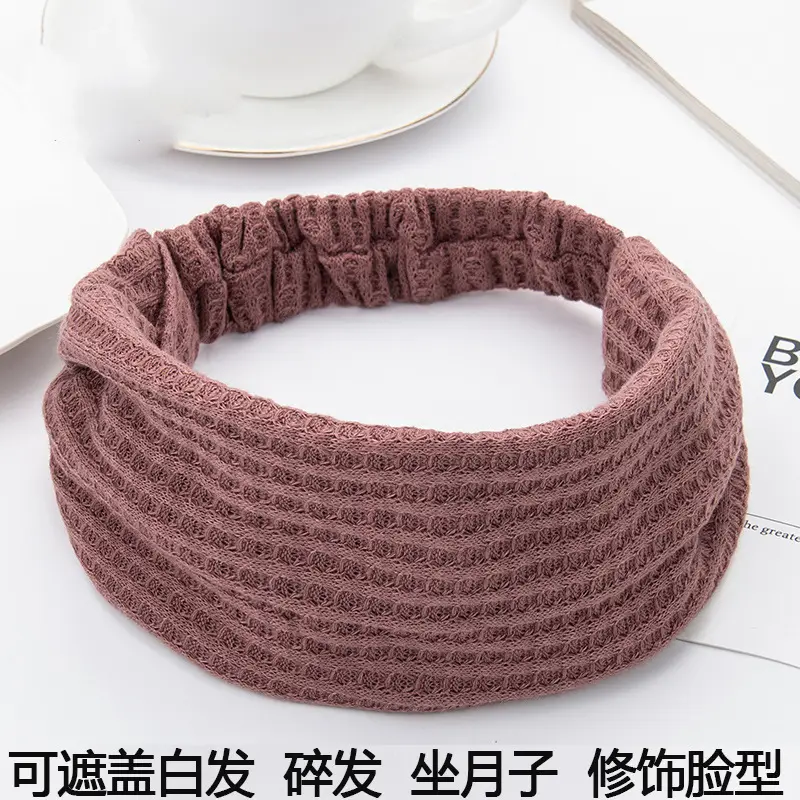 Warm Brown Wool Headscarf for Women 20cm - Image 2