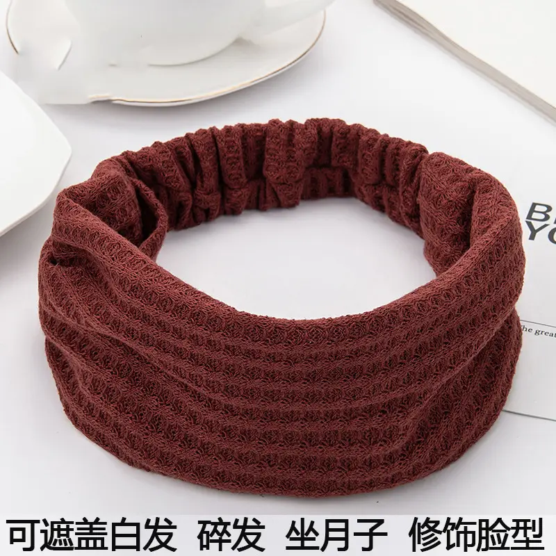 Warm Brown Wool Headscarf for Women 20cm - Image 5