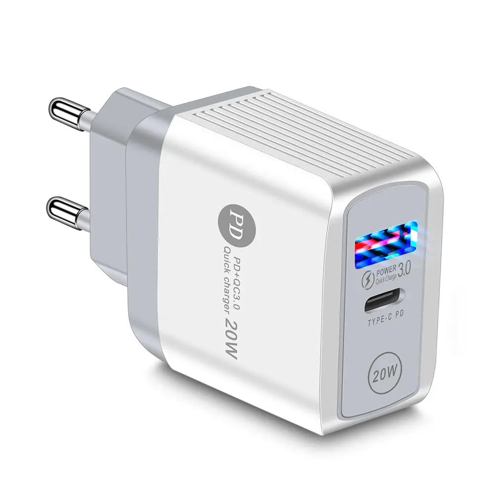 PD20W QC3.0 Fast Charge Charger Black - Image 2