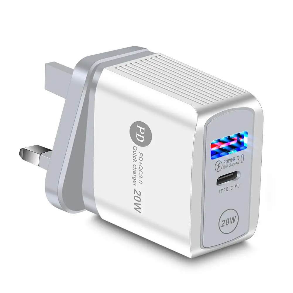 PD20W QC3.0 Fast Charge Charger Black - Image 6
