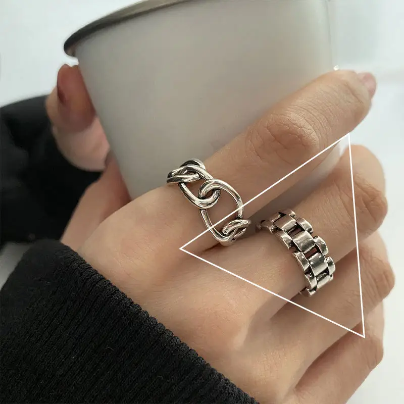 Korean Retro Strap Ring for Women Open Finger - Image 2