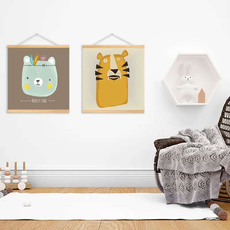 Nordic Cat Princess Wall Art for Kids Room Decor - Image 28