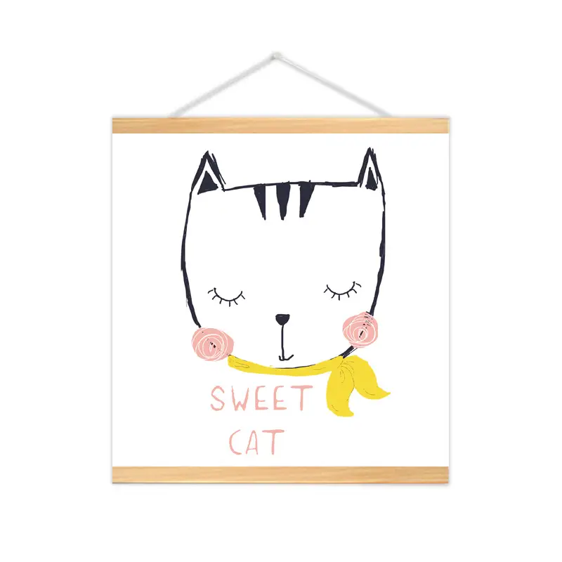 Nordic Cat Princess Wall Art for Kids Room Decor - Image 24