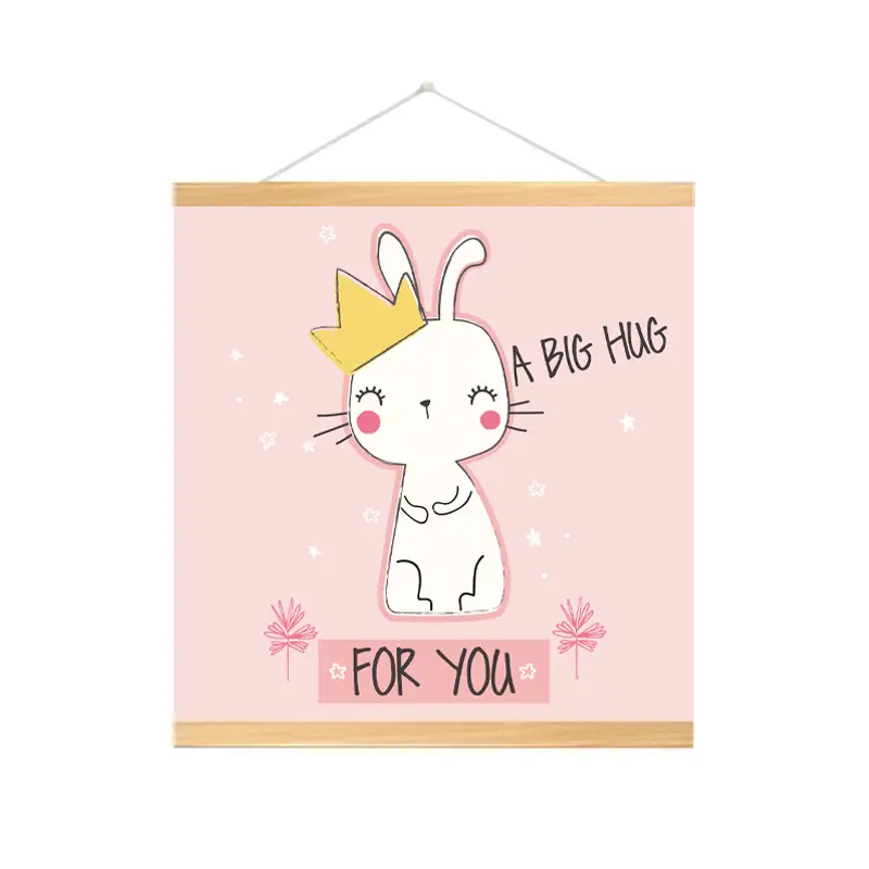 Nordic Cat Princess Wall Art for Kids Room Decor - Image 3
