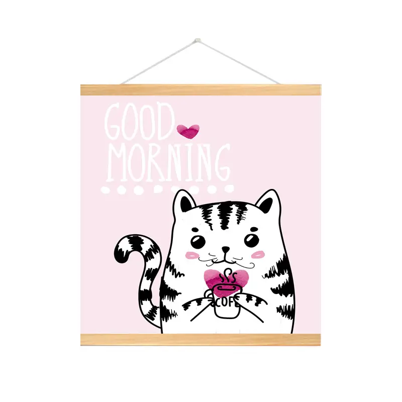 Nordic Cat Princess Wall Art for Kids Room Decor - Image 8