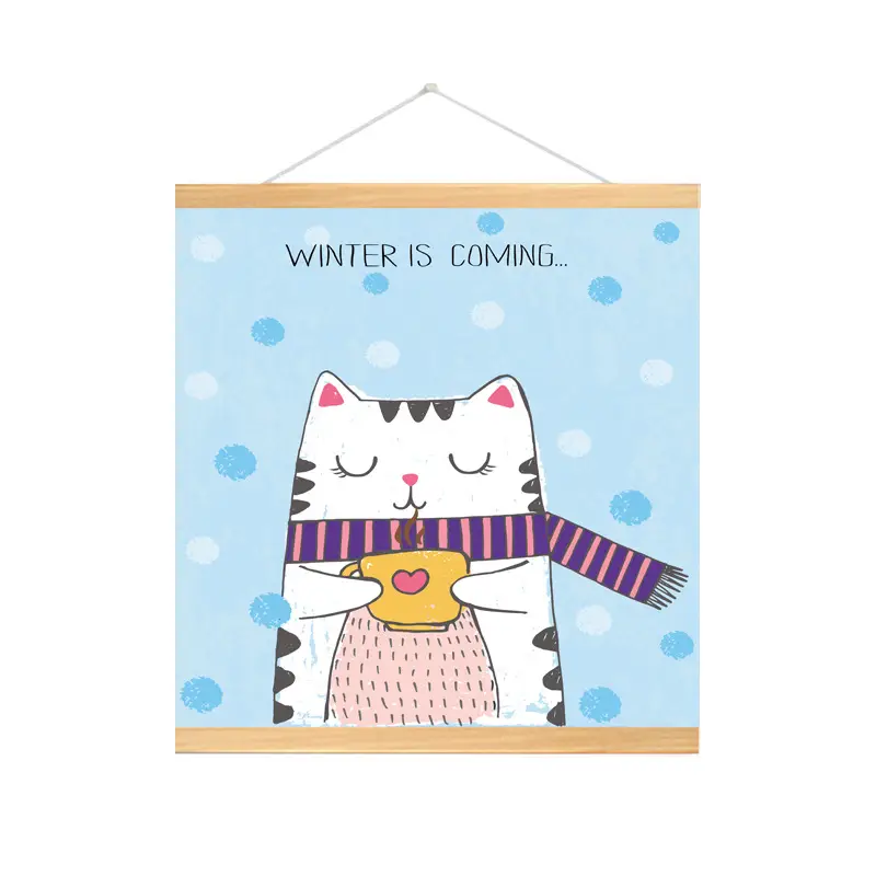 Nordic Cat Princess Wall Art for Kids Room Decor - Image 9