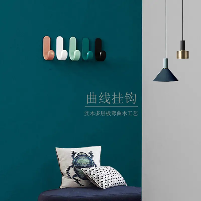 Blue Round Mouth Home Hook for Clothes & Bags - Image 8