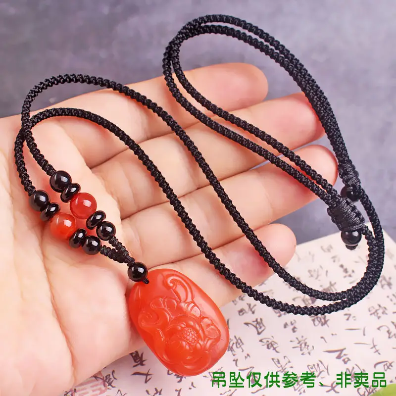 23mm Adjustable Black Rope Necklace for Men Women - Image 7