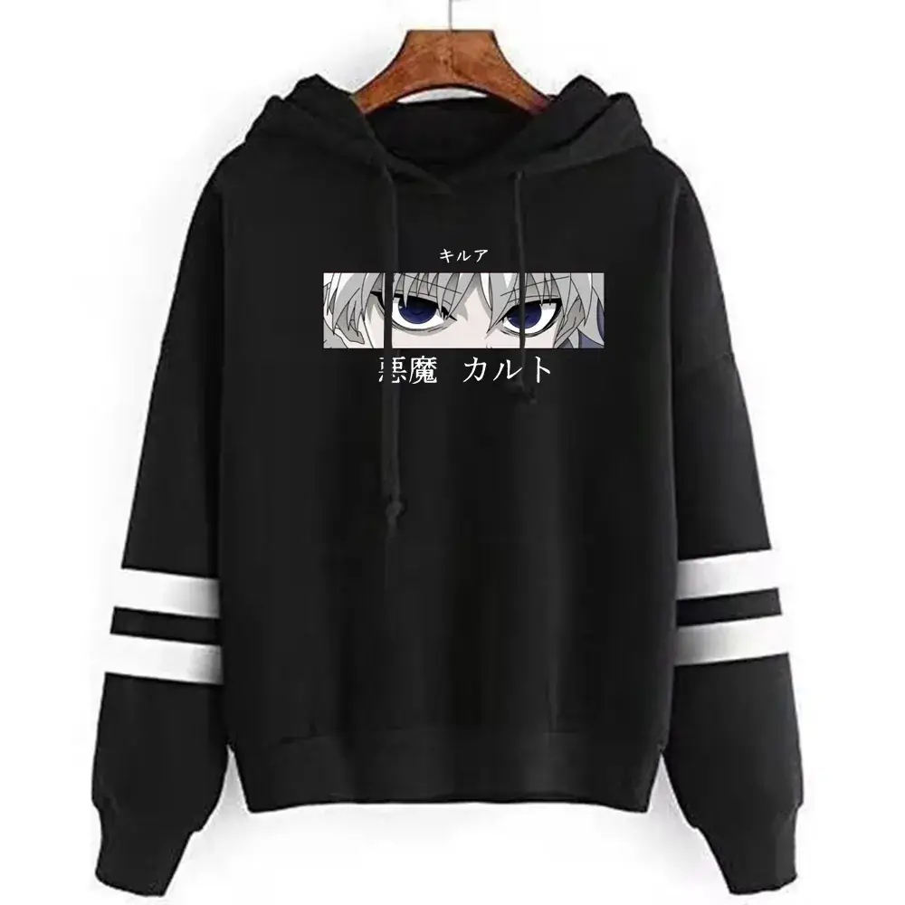 Men Green Hunter X Hunter Printed Hoodie Sweatshirt - Image 3