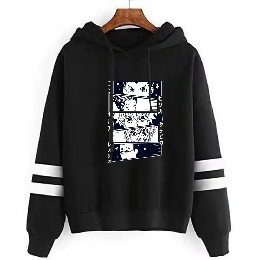 Men Green Hunter X Hunter Printed Hoodie Sweatshirt - Image 8