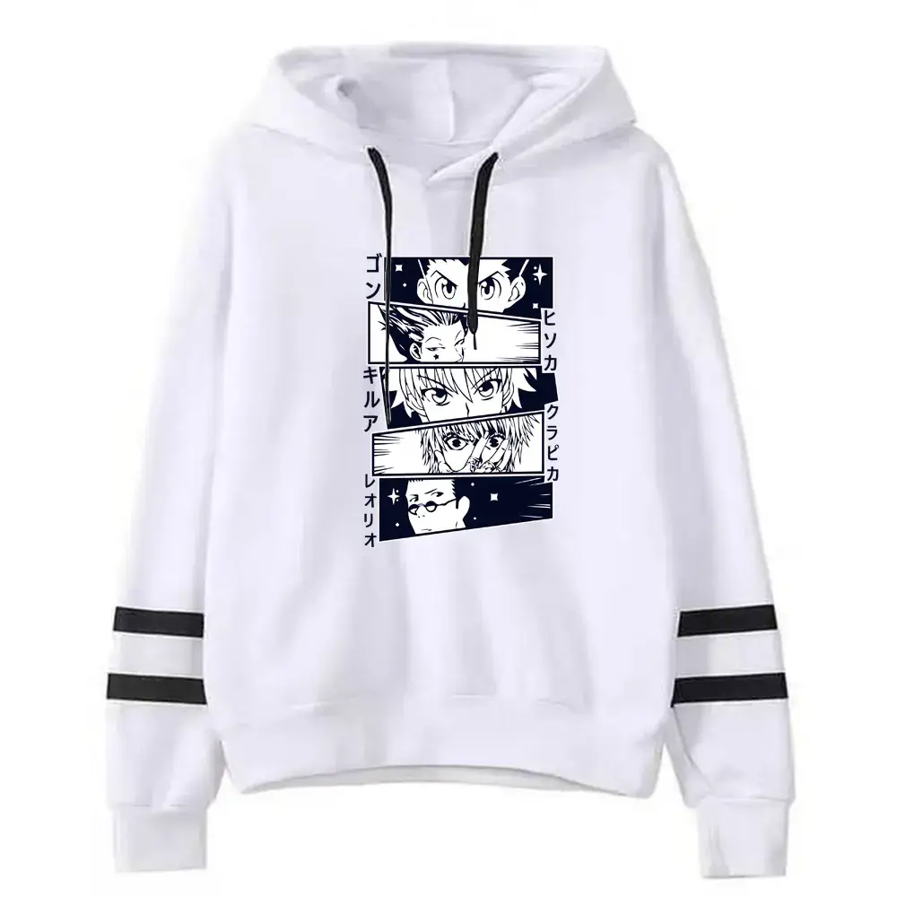 Men Green Hunter X Hunter Printed Hoodie Sweatshirt - Image 6
