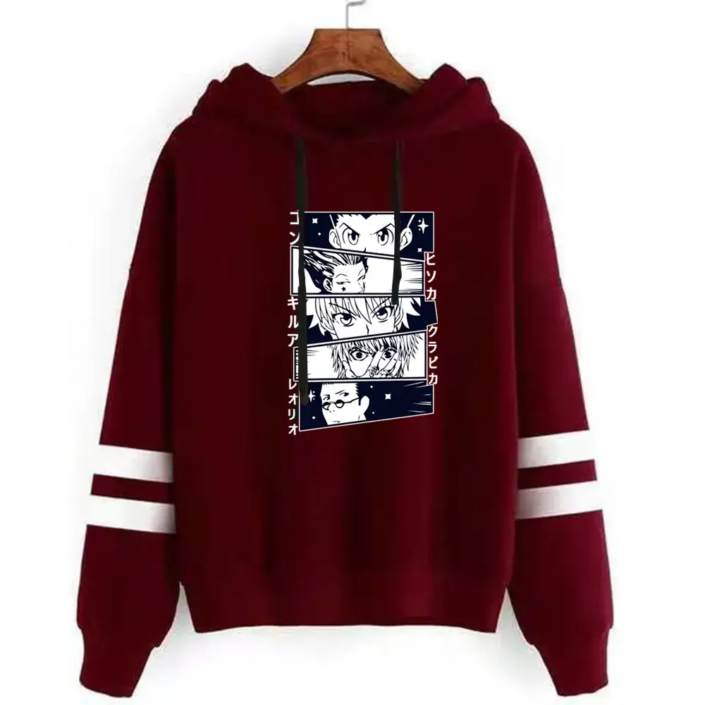 Men Green Hunter X Hunter Printed Hoodie Sweatshirt - Image 10