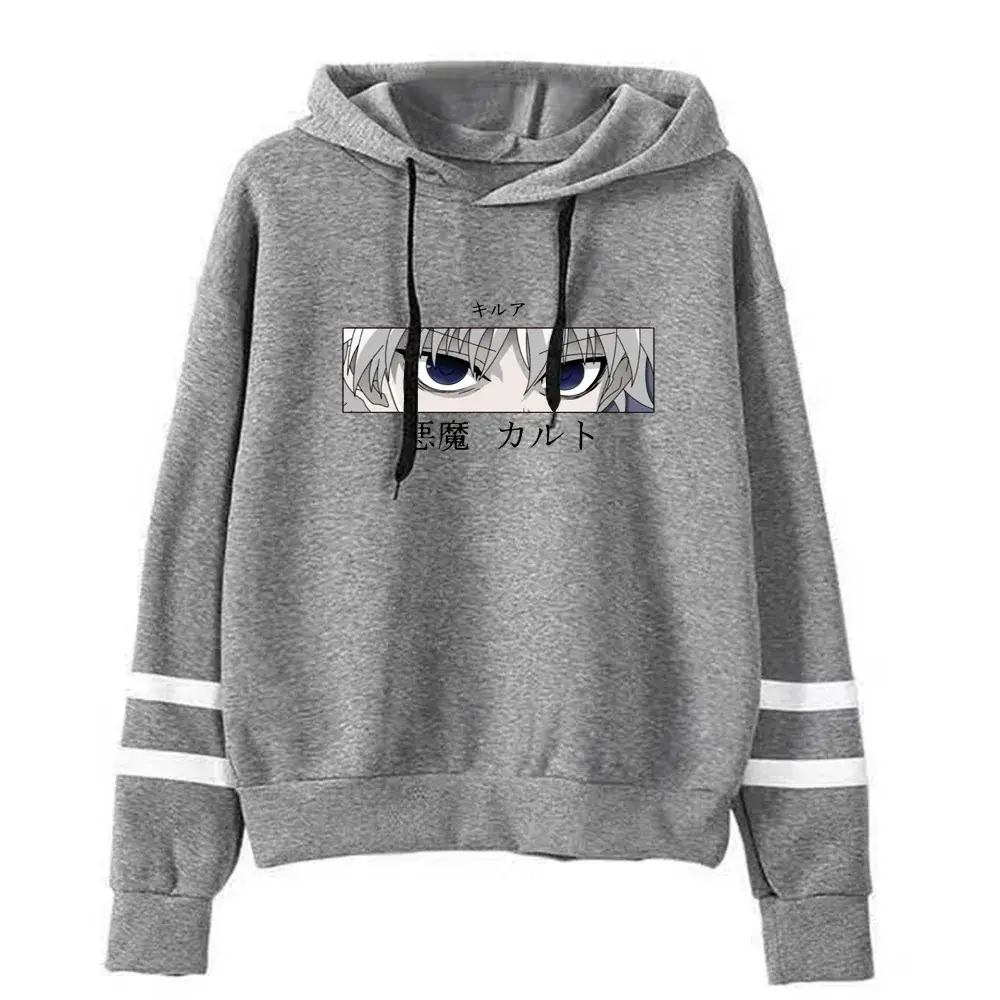 Men Green Hunter X Hunter Printed Hoodie Sweatshirt - Image 2