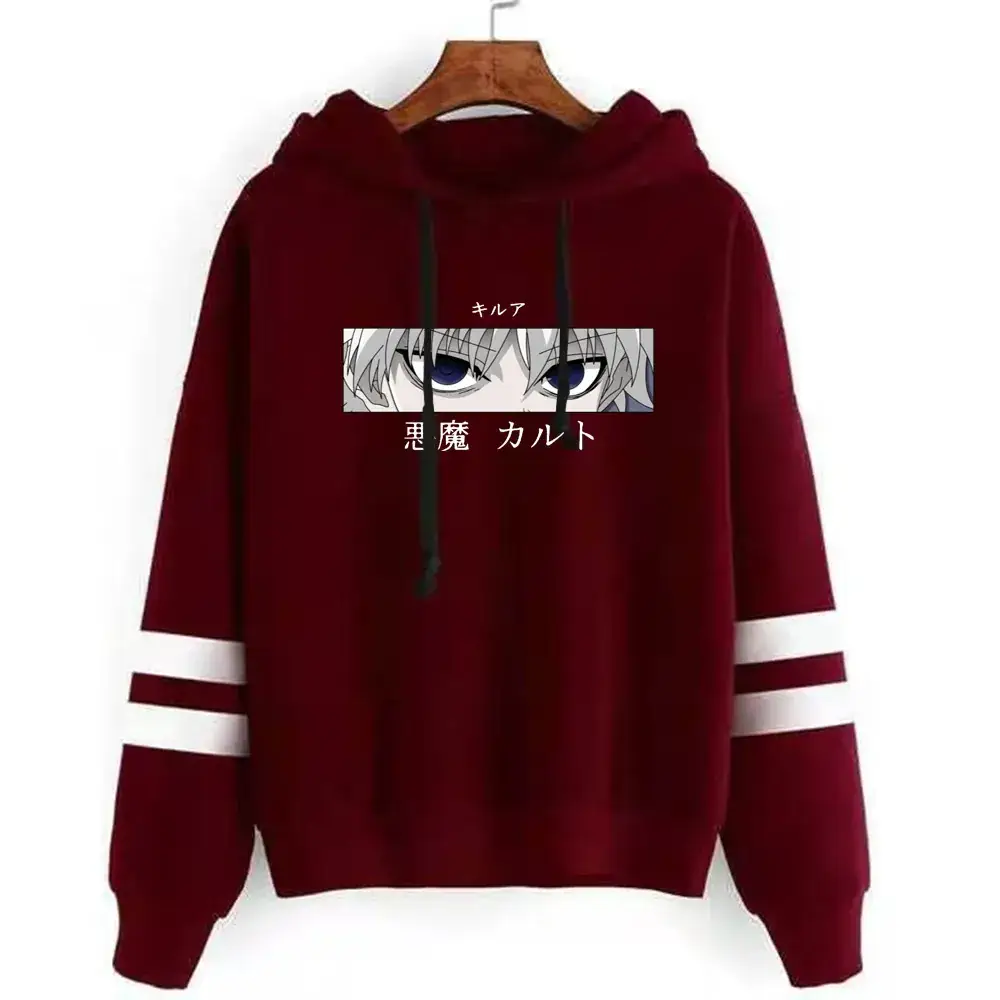 Men Green Hunter X Hunter Printed Hoodie Sweatshirt - Image 5