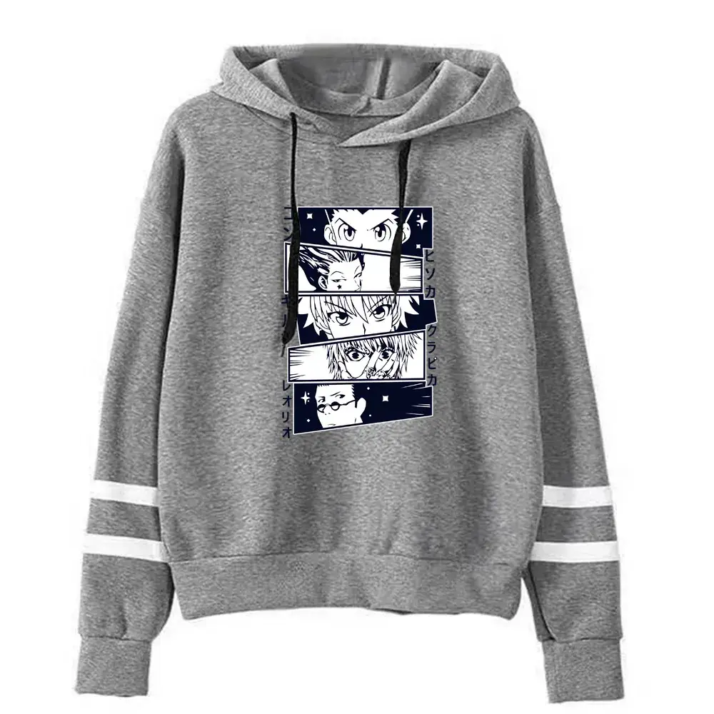 Men Green Hunter X Hunter Printed Hoodie Sweatshirt - Image 7