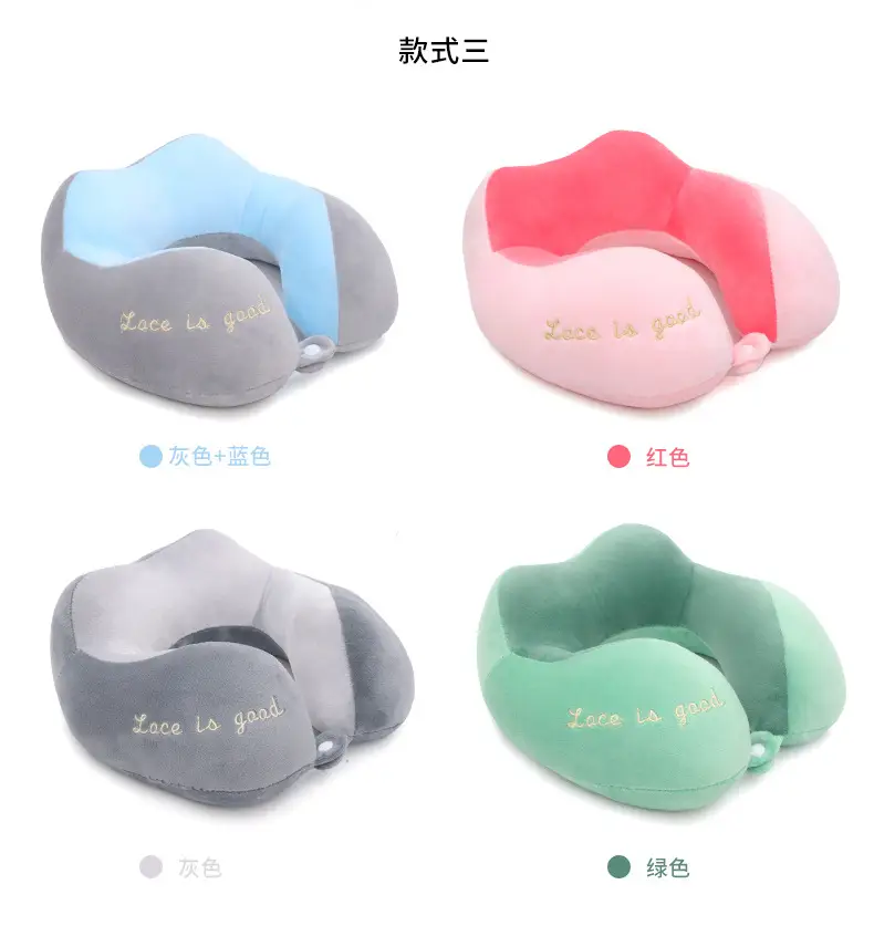 Orange U-Shaped Student Neck Pillow for Travel — feature 141