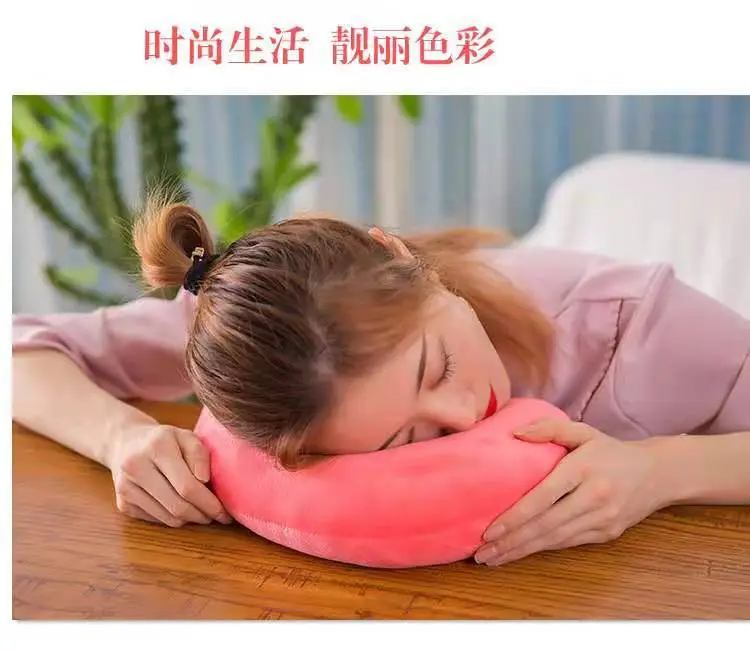 Orange U-Shaped Student Neck Pillow for Travel — feature 146